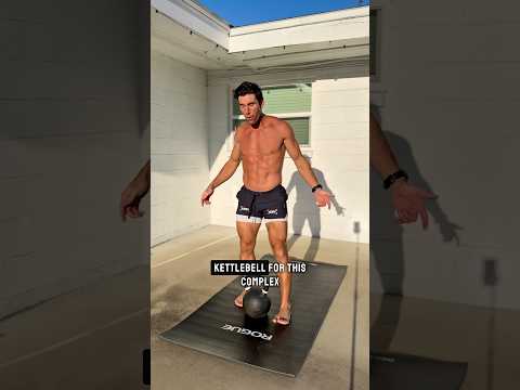 One kettlebell and twenty minutes is all you need for a solid workout. #kettlebell #fitness #workout