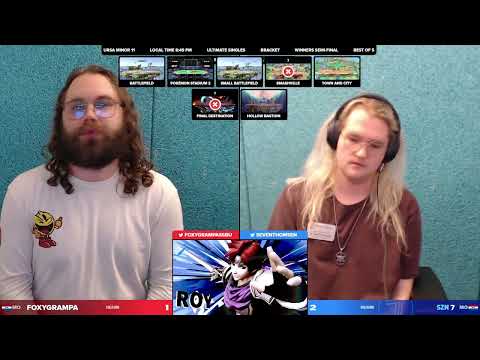 URSA MINOR 11 - 7 (Roy) Vs. Foxygrampa (Pac-Man) - Winners Semis - SSBU