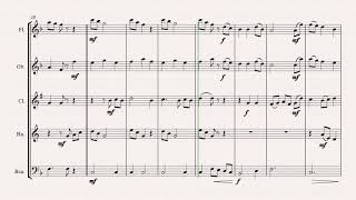 Die Gedanken sind frei - (Thoughts are free) - German Folk Song  - Wind Quintet