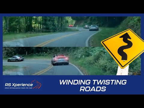 DRIVING ON WINDING AND TWISTING ROADS IN PERFORMANCE CAR - POV