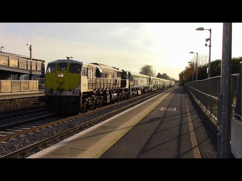 (RARE) IE 071 Class loco 074 hauling 201 calss loco 234 & mk4 set 4003 past Kildare - 5/5/17