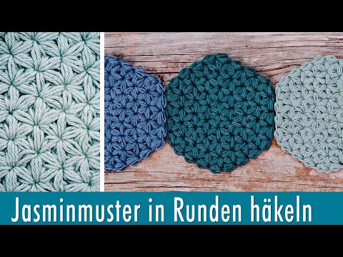 Jasminmuster I Sternmuster in Runden häkeln