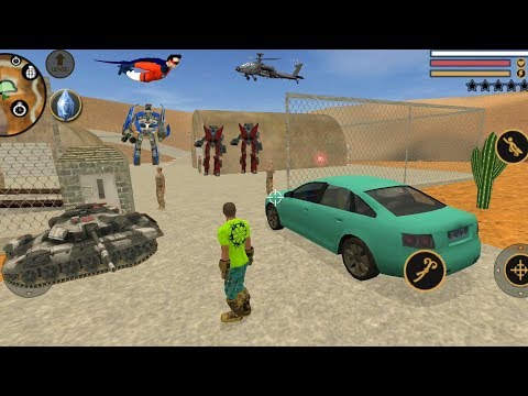 Vegas Crime Simulator (Vegas Hero Fight on Military Base) Vegas Hero Drive Car - Android Gameplay HD