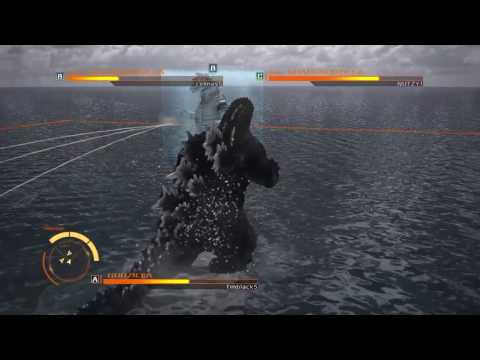 GODZILLA PS4 versus mode : Godzilla 90's ( spiral ) vs. SpaceGodzilla vs. MechaGodzilla