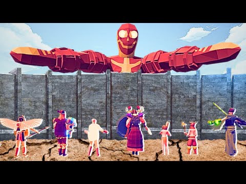 COLOSSAL TITAN VS  SECRET UNIT (ATTACK ON TITAN) Totally Accurate Battle Simulator TABS