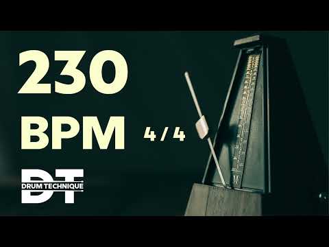 230 BPM ONLINE METRONOME 4/4 cowbell sound  #study