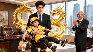 Baby Delivering Takeout Falls Into CEO's Arms, Summoning Golden Dragon—Revealing He Is CEO's Son!