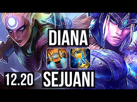 DIANA vs SEJUANI (JNG) | 4/1/13, 1.2M mastery, 300+ games | KR Challenger | 12.20