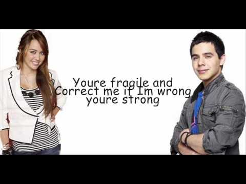 Miley Cyrus and David Archuleta - I wanna know you with lyrics