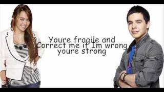 Miley Cyrus and David Archuleta - I wanna know you with lyrics