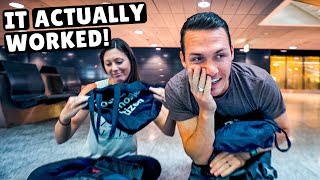 FLYING TO OUR 94th COUNTRY! (our secret strategy for extra baggage) - YouTube