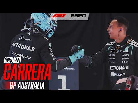 Video: RUSSELL GANÓ DE PUNTA A PUNTA Y MERCEDES SONRIÓ EN AUSTRALIA