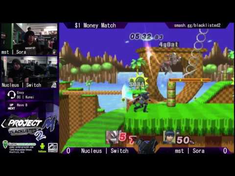 Blacklisted 2 $1 Money Match - Nucleus | Switch (Wolf) vs. mst | Sora (Marth)