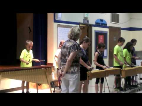 Peanuts Theme by Timmy and the percussion group.