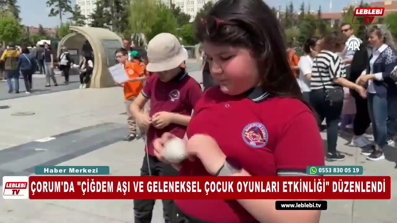 Çorum'da "Çiğdem Aşı Ve Geleneksel Çocuk Oyunları Etkinliği" Düzenlendi