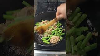 「豚肉とインゲンの生姜焼き」がひかえめに言って旨すぎる。#Shorts　#料理　#shortsfood