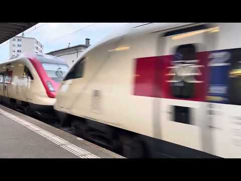 SBB CFF FFS Durchfahrt Intercity Lausanne - St. Gallen
