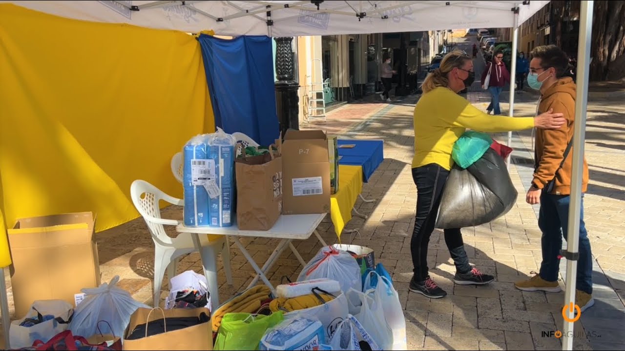 Águilas muestra su solidaridad con Ucrania