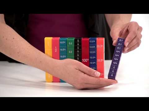Slide 5 - Fraction Tower Cubes Fraction Set (video)