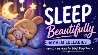 Baby Sleep Music – 1 Hour of Peaceful Piano, Harp & Womb Sounds | Deep Sleep Lullabies