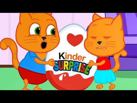 🔴 Cats Family in English - Big Candy Surprise Cartoon for Kids