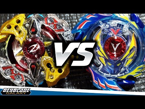 Galaxy Zeus .4M.Pl vs God Valkyrie .6V.Rb - [Beyblade Burst] - ベイブレードバースト