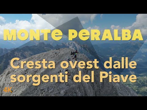 126 Anello del monte Peralba (4K) dal Rifugio Sorgenti del Piave sul versante ovest.