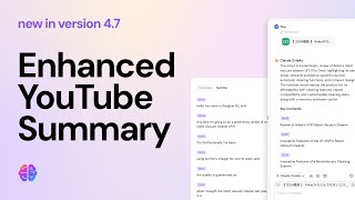 Elevate Your YouTube Experience: In-Chat Summaries and Subtitle Extraction with Sider V4.7