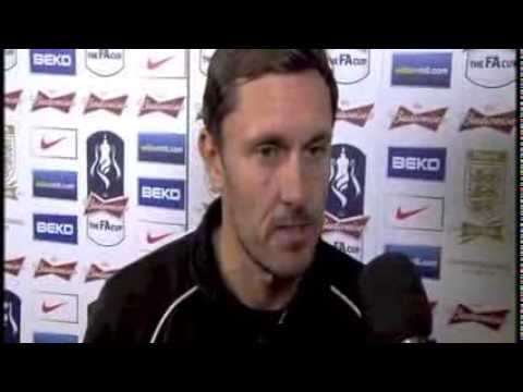 Simon Bourne interviews Paul Hurst - Grimsby Town v Scunthorpe United - 9th November 2013