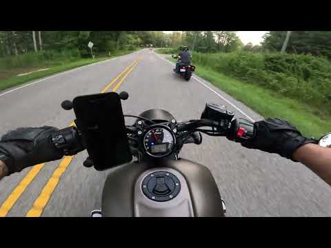 Farm Ride on an Indian Scout Bobber POV ( Engine Sounds Only )