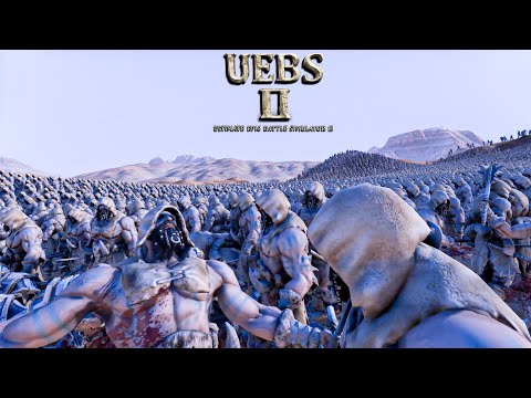 22000 Wild Mans VS 21000 Dwarfs. Ultimate Epic Battle Simulator 2. UEBS