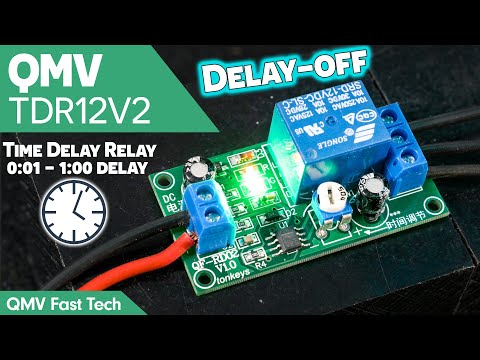 QMV TDR12V2 Time Delay-Off Relay - 0 to 60 Seconds