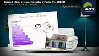 preview picture of video 'Maison 6 pièces à vendre, Cormeilles En Parisis (95), 420000€'