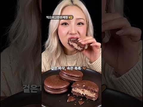 생초코파이가 더 진해졌다 세븐일레븐 가토오쇼콜라 먹방
