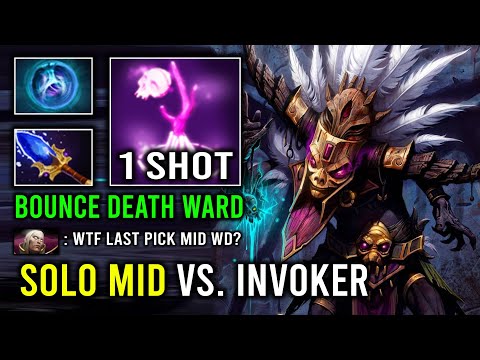 How to Play Mid Witch Doctor Against Invoker in 7.34 with 1 Shot Bounce True Strike Ward Dota 2