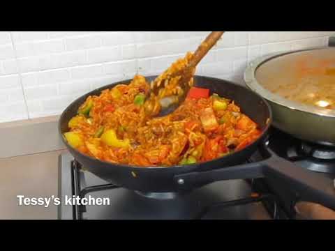 Plantain Bell Pepper Jollof Rice Recipe |Vegan Friendly