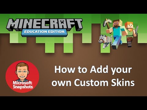 Campbell Smythe - Minecraft: Education Edition - Easiest way to Add a custom Skin to Minecraft: Education Edition