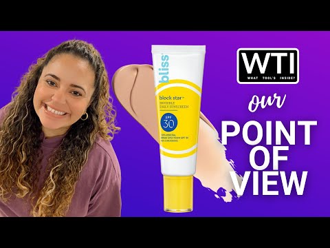 Bliss Tinted Sunscreen - WTI product video review