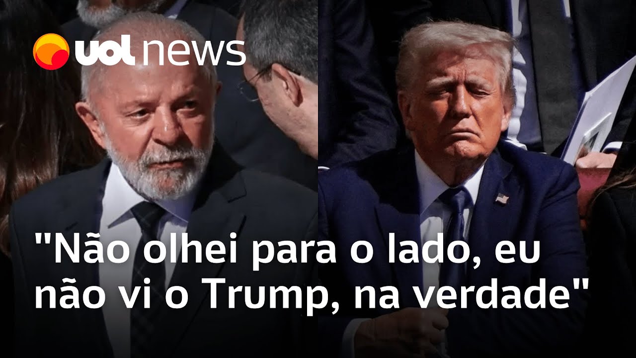 Lula diz que nem viu Trump em funeral do papa Francisco e defende diálogo para Ucrânia e Gaza