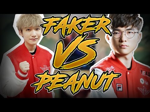 Faker vs Peanut 1 vs 1 Lee Sin | SKT Faker vs SKT Peanut | 1 vs 1 Lee Sin