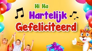Hi Ha hartelijk gefeliciteerd Verjaardagsliedjes Nederlands Leuk verjaardagsliedje voor het vieren van een verjaardag op een kinderfeestje op - Video Verjaardagskaart