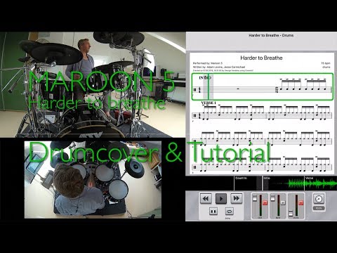 Thumbnail for Maroon 5 - Harder to breathe Pearl mimic pro Drumcover & Tutorial using crammit by Maroon 5