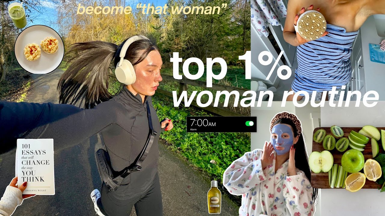 TOP 1% WOMAN ROUTINE: how to stay productive, healthy + disciplined