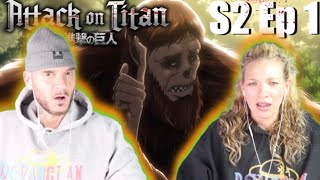 BEAST TITAN! | ATTACK ON TITAN Season 2 Ep 1 Reaction