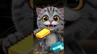My Cat Ate All the Minecraft Candy Blocks before the Movie Started 🍿⛏️ #memes