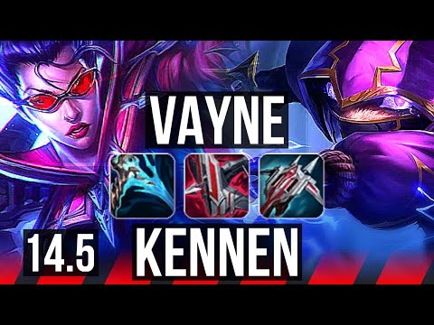 VAYNE vs KENNEN (TOP) | 8 solo kills, 1300+ games, Legendary | EUW Master | 14.5