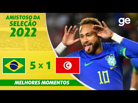 Gols Amistoso Brasil 5 X 1 Tunisia - 27/09/2022