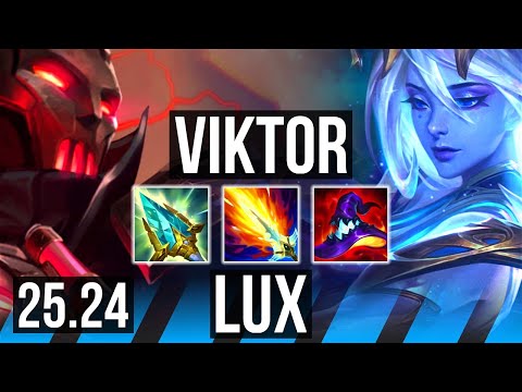 VIKTOR vs LUX (MID) | Good KDA: 11/1/6 | EUW Master | 25.24