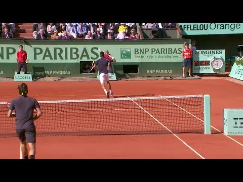Djokovic vs Federer ● 36 shots rally 2012 HD
