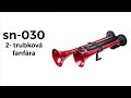 Fanfára 24V - 600mm 2-tónová / červená / bez kompresora - Video Youtube